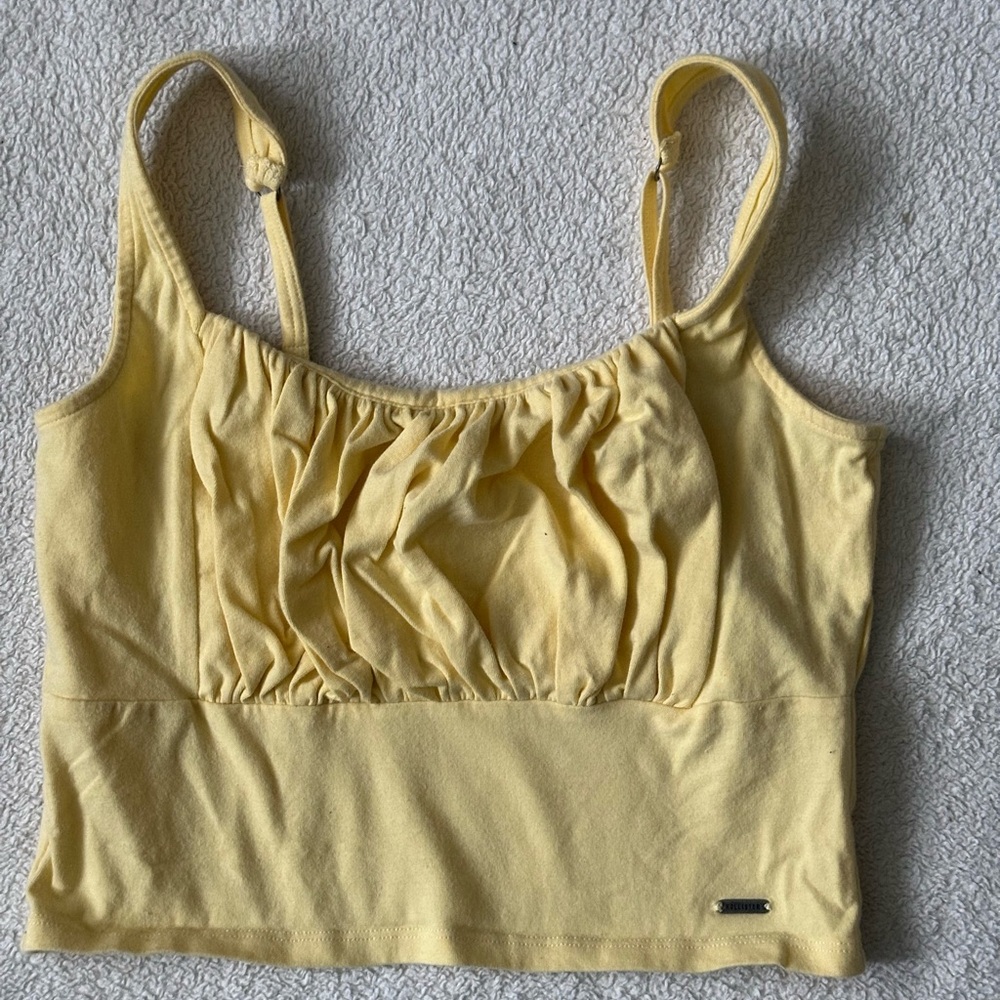 Hollister Yellow Tank Top